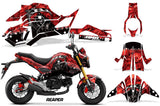 Street Bike Decal Graphic Kit Sticker Wrap For Honda GROM125 2017-2018 REAPER RED