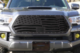 1 Piece Steel Pro Style Grille for Toyota Tacoma 2018 - WAVY AMERICAN FLAG