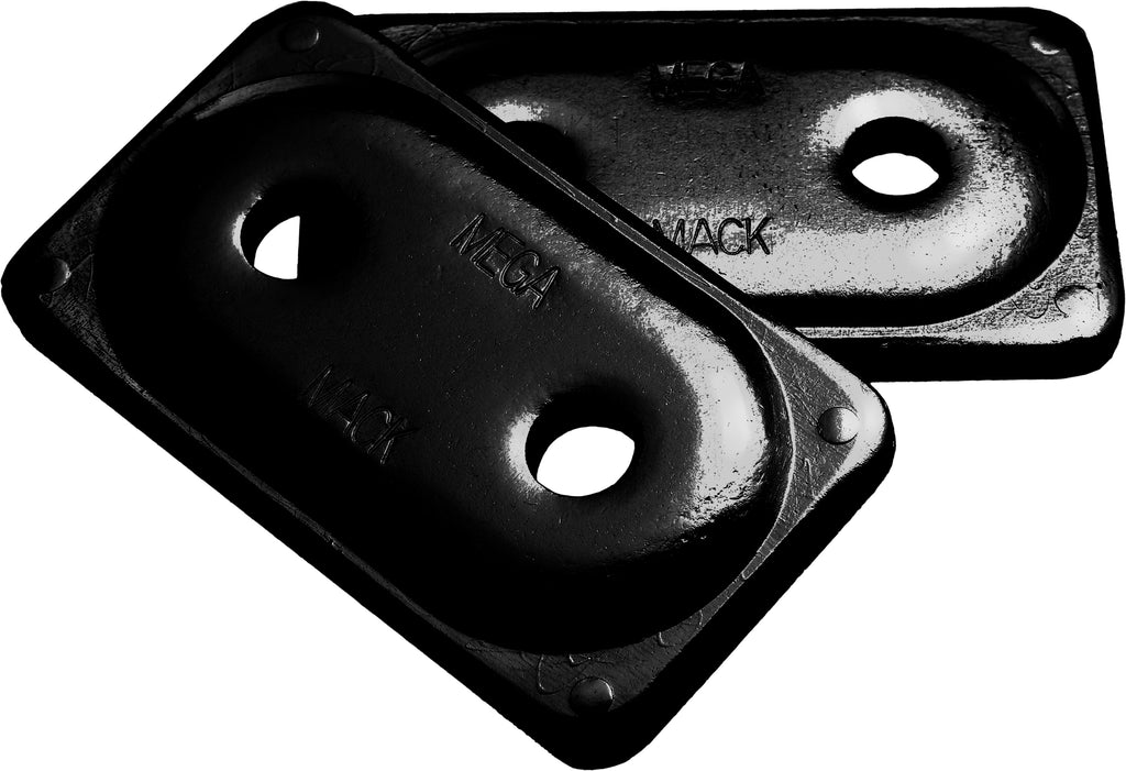 MACK STUDS 24/PK MEGA MACK DBL BACKER BLK 516MMDB