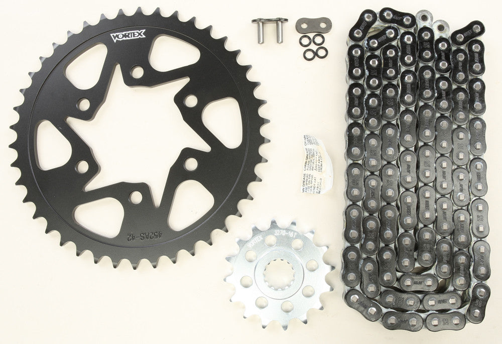 VORTEX SPROCKET/CHAIN KIT BLACK CK6303-atv motorcycle utv parts accessories gear helmets jackets gloves pantsAll Terrain Depot