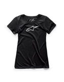 ALPINESTARS WOMEN'S AGELESS TEE BLACK LG 1W38-73002-10-L