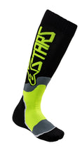 Load image into Gallery viewer, ALPINESTARS MX PLUS-2 SOCKS BLACK/FLUO YELLOW YOUTH 4741920-155-YOUTH