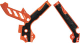 ACERBIS X-GRIP FRAME GUARD ORANGE/BLACK 2374251008