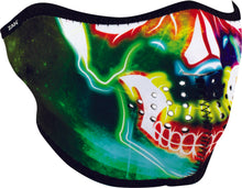 Load image into Gallery viewer, ZAN 1/2 FACE MASK ELECTRIC SKULL WNFM098H