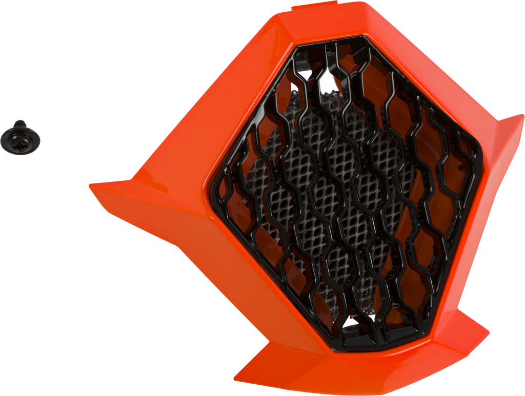 FLY RACING TOXIN EMBARGO HELMET MOUTHPIECE ORANGE/BLACK 73-88073