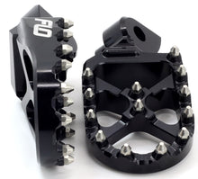 Load image into Gallery viewer, FLO MOTORSPORTS PRO SERIES FOOT PEGS BLACK COBRA FPEG-801BLK