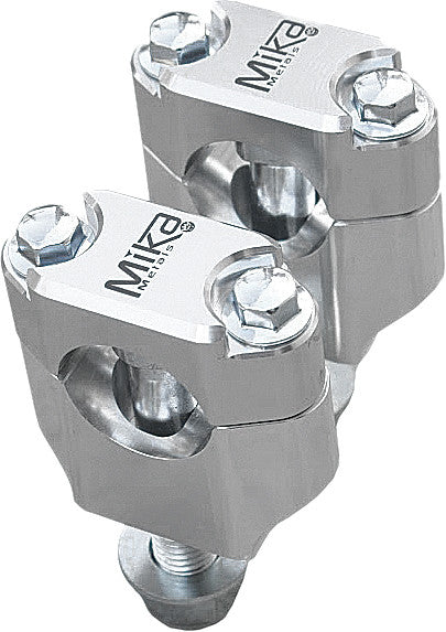 MIKA METALS RUBBER MOUNTED CLAMPS SILVER 1-1/8" SILVER MK-SI-118-atv motorcycle utv parts accessories gear helmets jackets gloves pantsAll Terrain Depot