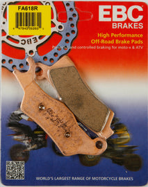 EBC BRAKE PADS FA618R-atv motorcycle utv parts accessories gear helmets jackets gloves pantsAll Terrain Depot