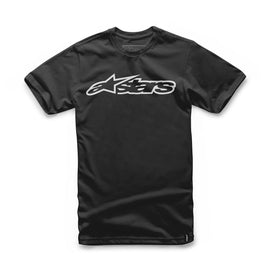 ALPINESTARS YOUTH BLAZE TEE BLACK/WHITE LG 3038-72000-1020-L
