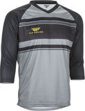 FLY RACING RIPA 3/4 JERSEY GREY/HEATHER/BLACK SM 352-0770S