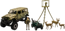 Load image into Gallery viewer, NEW-RAY REPLICA 1:18 JEEP WRANGLER DEER HUNTING PLAY SET 76546