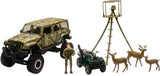 NEW-RAY REPLICA 1:18 JEEP WRANGLER DEER HUNTING PLAY SET 76546