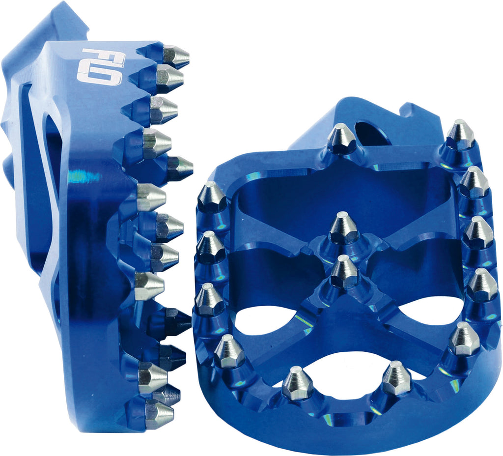 FLO MOTORSPORTS PRO SERIES FOOT PEGS BLUE YAM FPEG-793BLU-atv motorcycle utv parts accessories gear helmets jackets gloves pantsAll Terrain Depot