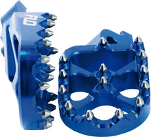 Load image into Gallery viewer, FLO MOTORSPORTS PRO SERIES FOOT PEGS BLUE YAM FPEG-793BLU-atv motorcycle utv parts accessories gear helmets jackets gloves pantsAll Terrain Depot