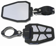 Load image into Gallery viewer, MODQUAD SIDE MIRROR BLACK PR 2.0" RECUT POCKETS SIDE-2-PBLK