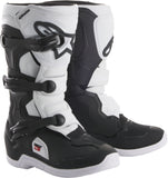 ALPINESTARS TECH 3S BOOTS BLACK/WHITE SZ 02 2014018-12-2
