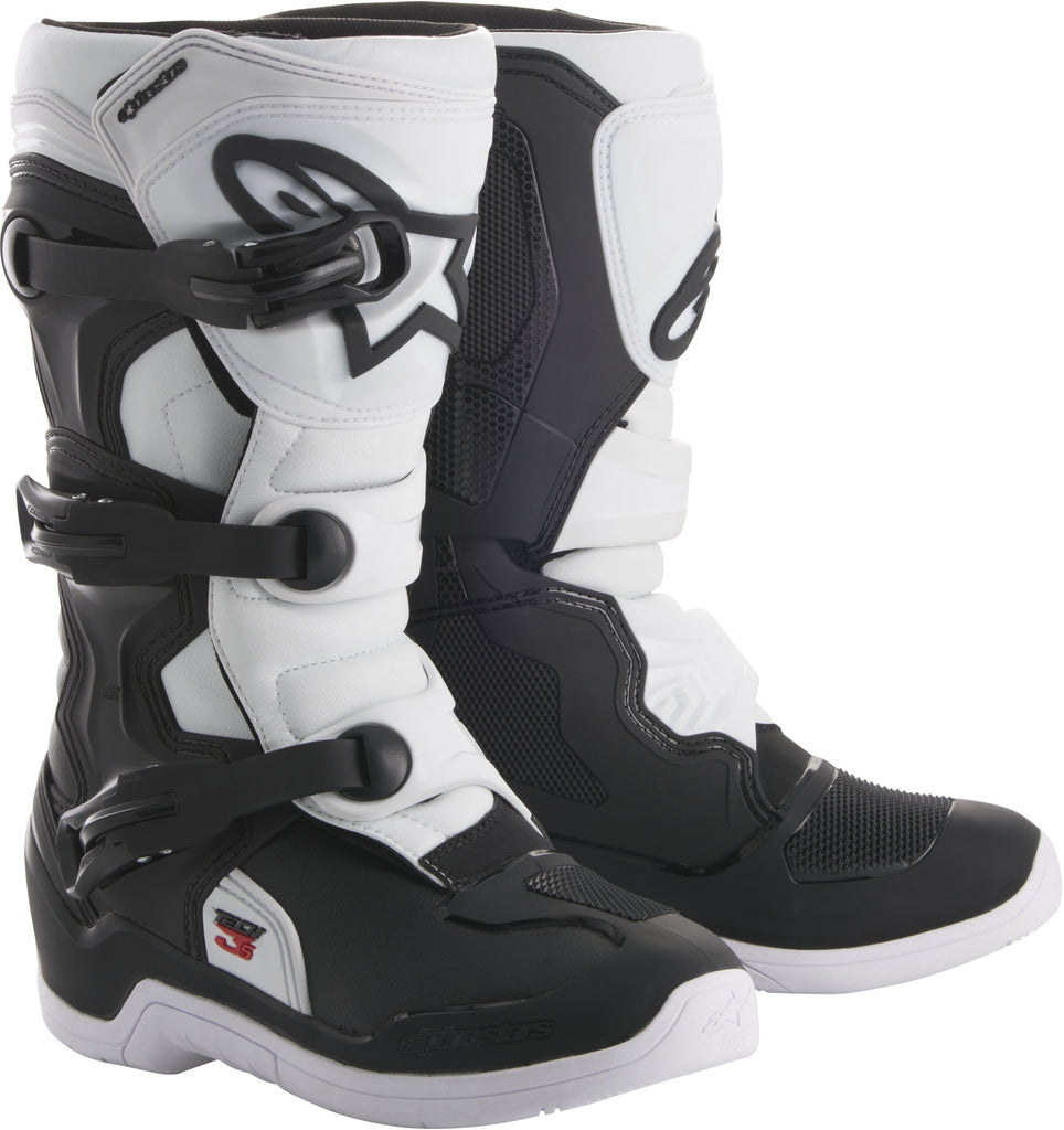 ALPINESTARS TECH 3S BOOTS BLACK/WHITE SZ 03 2014018-12-3