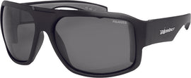BOMBER MEGA BOMB EYEWEAR MATTE BLACK W/SMOKE POLARIZED LENS M111