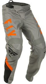 FLY RACING F-16 PANTS GREY/BLACK/ORANGE SZ 18 373-93518