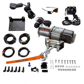 KOLPIN WINCH KIT - 4500 LB - STEEL CABLE - All Terrain Depot