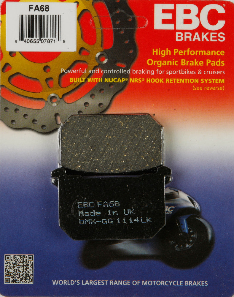 EBC BRAKE PADS FA68-atv motorcycle utv parts accessories gear helmets jackets gloves pantsAll Terrain Depot