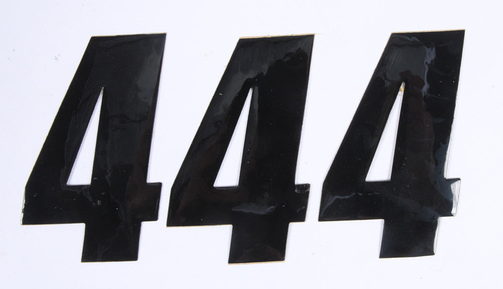 D'COR NUMBER 4 BLACK 4" 3/PK 45-24-4