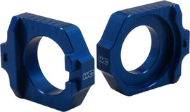 WORKS AXLE BLOCKS ELITE KTM/HUS BLUE 17-250