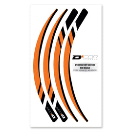 D'COR RIM DECALS ORANGE 4 PC SET ORG RIM DECALS 4 PC SET 40-80-218