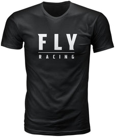 FLY RACING FLY LOGO TEE BLACK MD 352-1241M