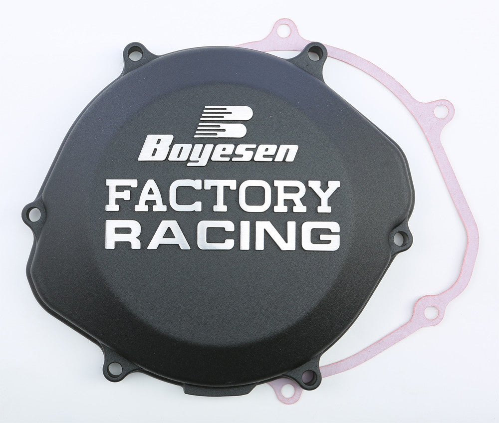 BOYESEN FACTORY RACING CLUTCH COVER BLACK CC-02AB