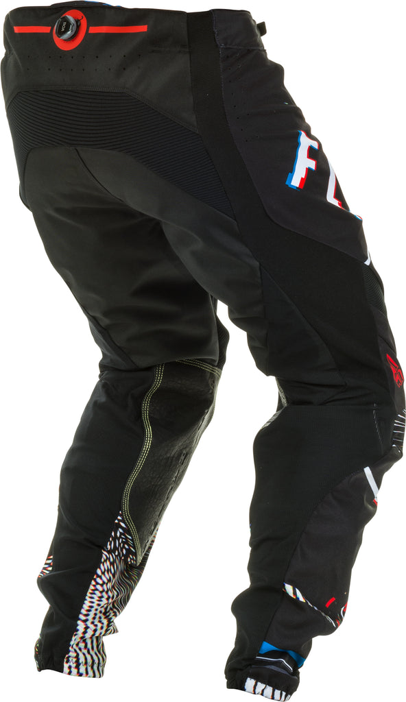 FLY RACING LITE GLITCH PANTS BLACK/RED/BLUE SZ 32 373-73432