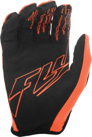 FLY RACING WINDPROOF GLOVES BLACK/ORANGE SZ 13 371-14813
