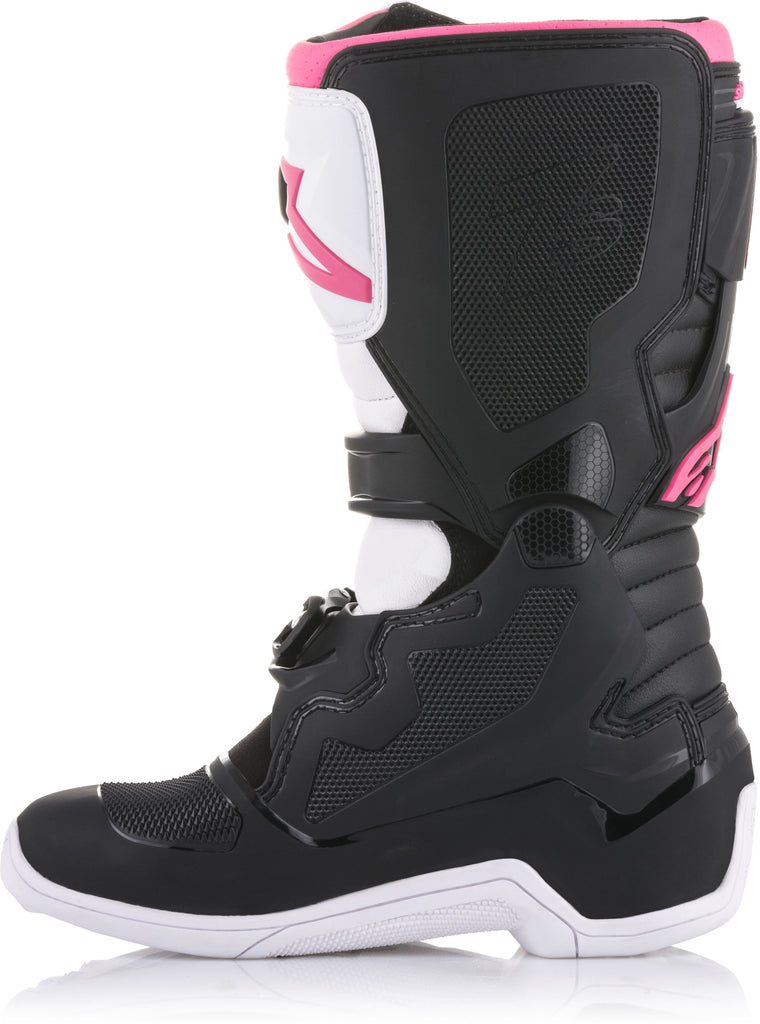 ALPINESTARS TECH 3 STELLA BOOTS BLACK/WHITE/PINK SZ 06 2013218-130-6