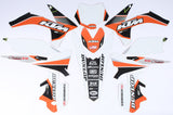 D'COR KTM RACELINE GRAPHICS COMPLETE KIT WHITE 20-30-200