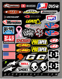 D'COR HELMET LOGOS DECAL SHEET 9.5
