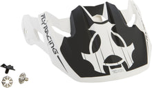 Load image into Gallery viewer, FLY RACING TOXIN ORIGINAL YOUTH VISOR MATTE WHITE/BLACK 73-88026Y