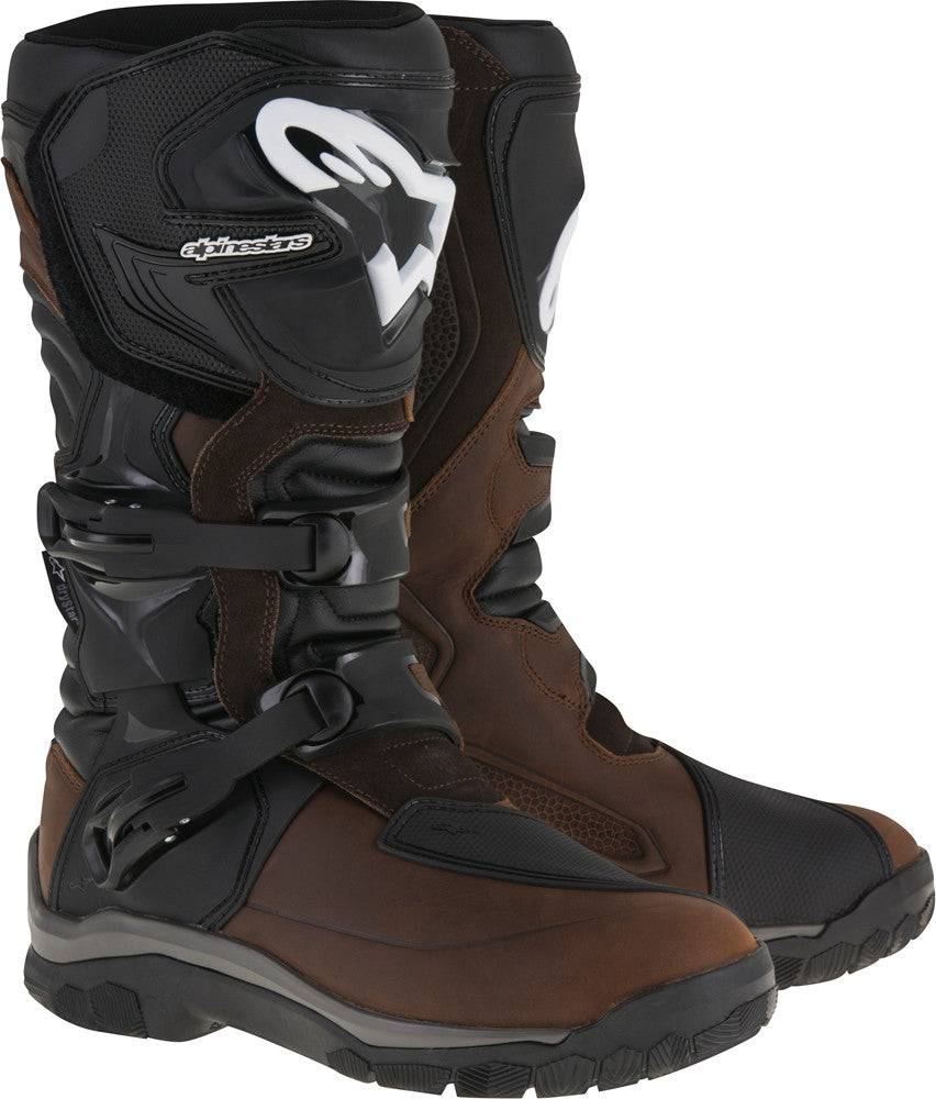 ALPINESTARS COROZAL ADVENTURE DRYSTAR BOOTS BRN OILED LEATHER SZ 09 2047717-82-9