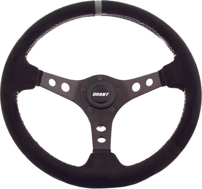 GRANT SUEDE SERIES STEERING WHEEL BLACK/GREY 694
