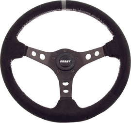 GRANT SUEDE SERIES STEERING WHEEL BLACK/GREY 694