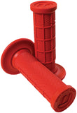 ODI MINI MX HALF WAFFLE GRIPS RED H01MMR