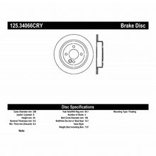 Load image into Gallery viewer, Stoptech 02-06 Mini Cooper / Mini Cooper S Rear CRYO-STOP Rotor
