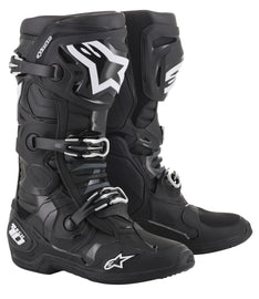 ALPINESTARS TECH 10 BOOTS BLACK SIZE 08 2010020-10-8