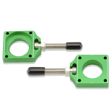 Load image into Gallery viewer, BOLT CHAIN ADJUSTER BLOCKS GREEN KXF CHAD-KX2.GR