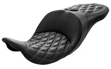 Load image into Gallery viewer, DANNY GRAY TOURIST TALL 2-UP LEATHER DIAMOND STITCH TOURING FA-DGE-0325DIA