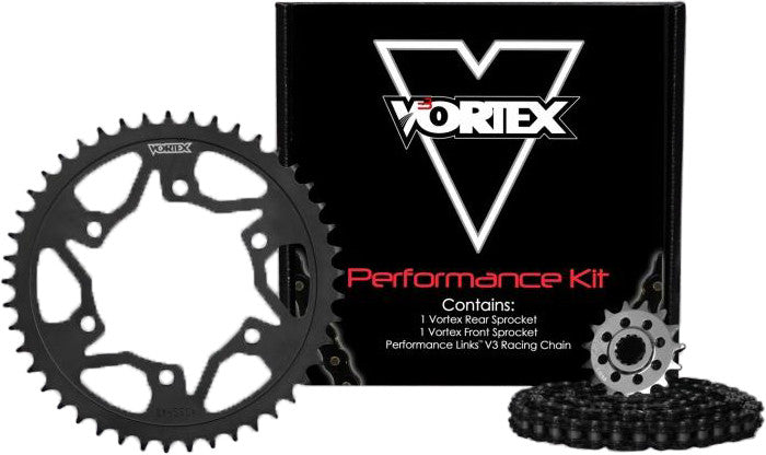 VORTEX SPROCKET/CHAIN KIT BLACK CK6261-atv motorcycle utv parts accessories gear helmets jackets gloves pantsAll Terrain Depot