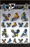 D'COR KIDS CHARICATURE DECAL SHEET 4 MIL 40-90-115