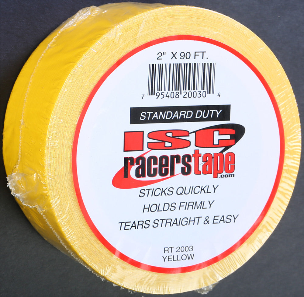 ISC RACERS TAPE 2"X90' (YELLOW) RT2003