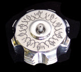 MODQUAD BILLET GAS CAP (BLACK FLAMES) GC1-FBLK