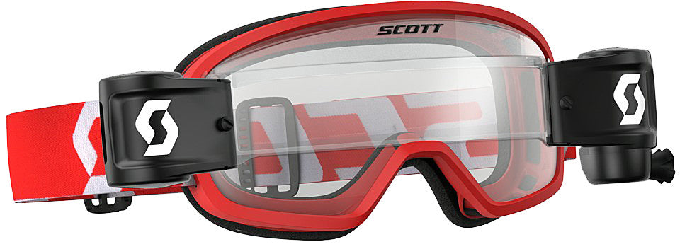SCOTT YOUTH BUZZ WFS GOGGLE RED/WHITE W/CLEAR LENS 262578-1005113