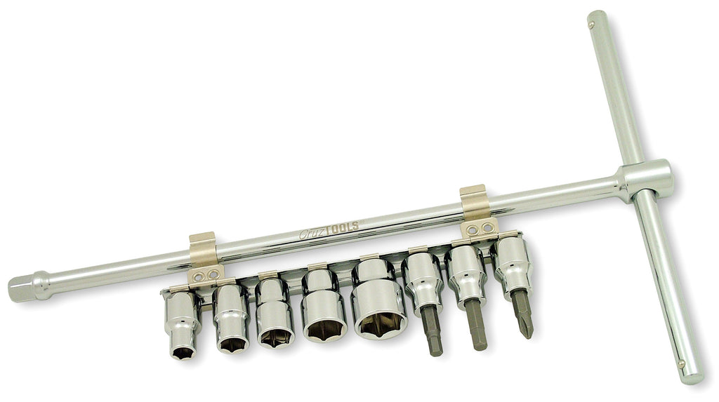 CRUZ TOOLS SLIDING T-DRIVER W/SOCKET SET TSDS38